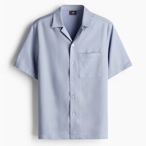 H&M Men's Casual Sky Blue Button Down Shirt